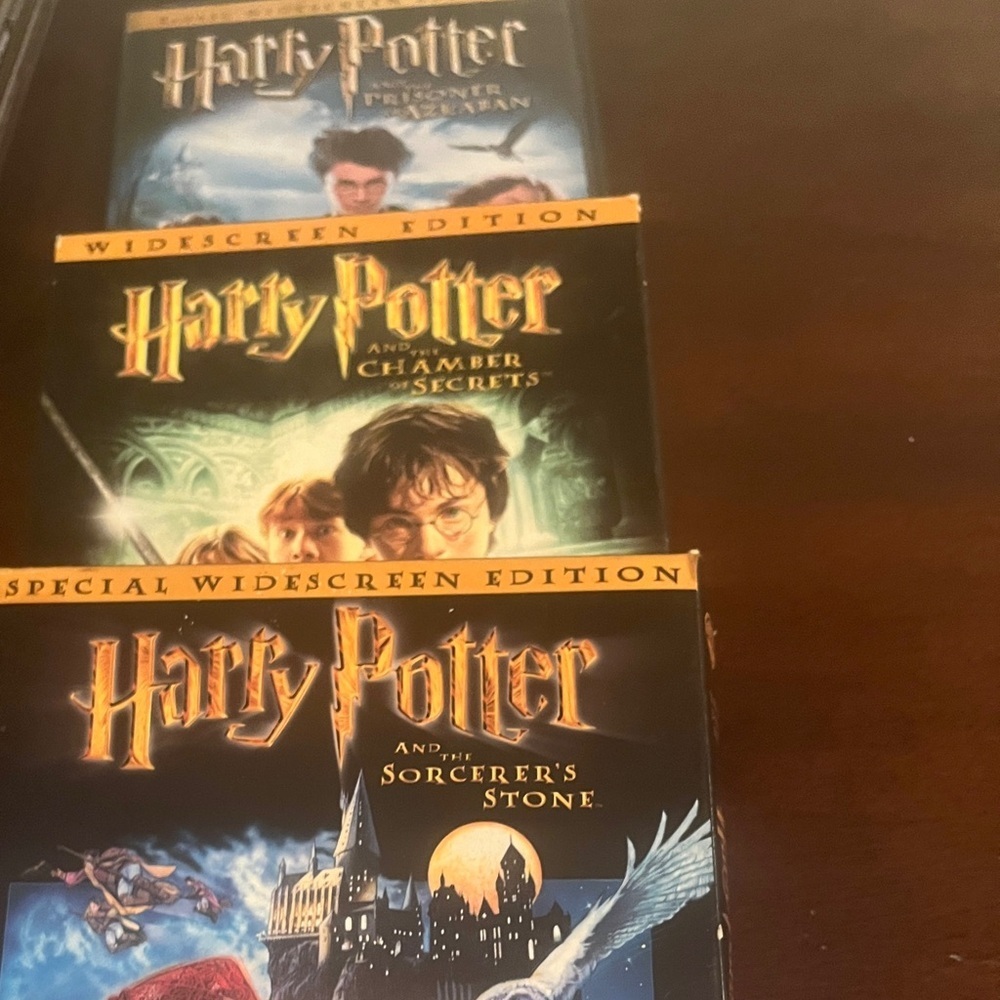 Harry Potter DVD 3-Movie Set Sorcerer’s Stone, Chamber of Secrets, Prisoner